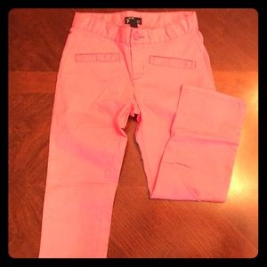 NWOT Girls Size 8 long pink Jeggings